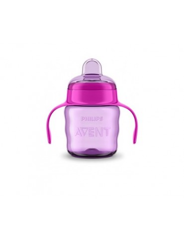 TAZA AGUA 200ML 6M+ ROSA